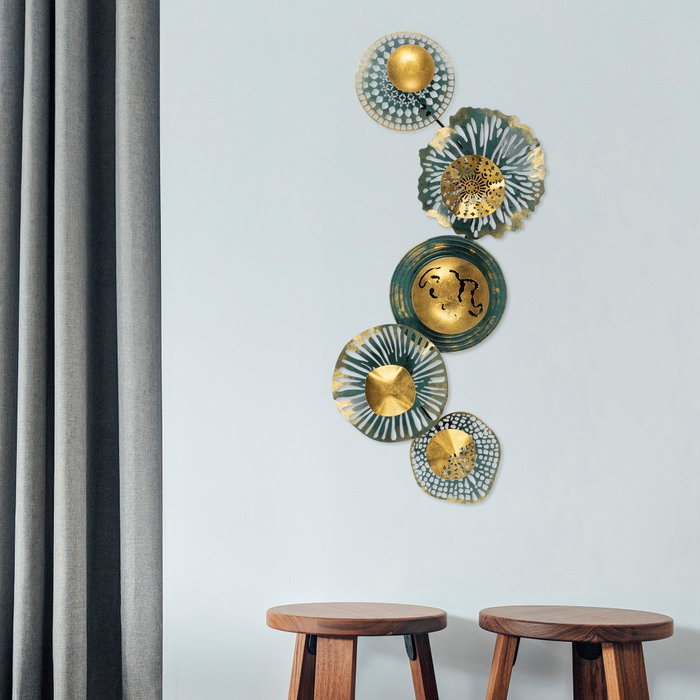 Wallity Sensuale - Escultura de pared de metal multicolor